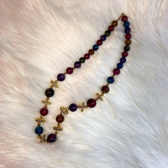 Chakra Beads Healing Necklace EUC - Picture 2 of 3